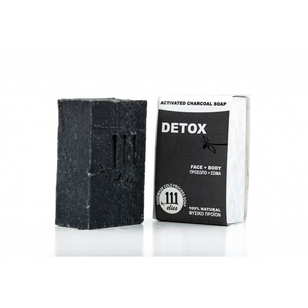 Σαπούνι ελαιολάδου 111elies, με ενεργό άνθρακα –DETOX