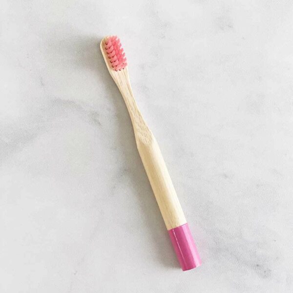 Ροζ οδοντόβουρτσα bamboo