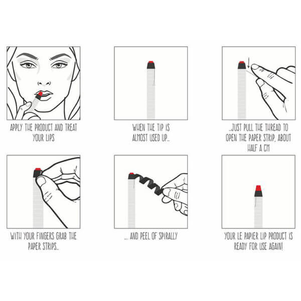 Lip Balm Ενυδατικό Le Papier - PURE - οδηγίες χρήσης