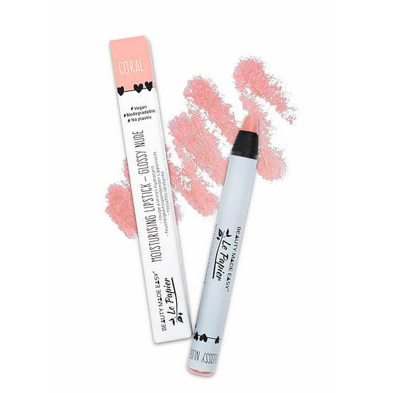 Κραγιόν Le Papier Glossy Nude lipstick – CORAL - συσκευασία