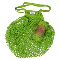 Τσάντα δίχτυ με μακριά λαβή από οργανικό βαμβάκι ILOVEECO - Πράσινη
