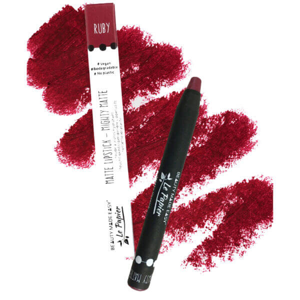 Κραγιόν Le Papier Mighty Matte lipstick - RUBY - συσκευασία