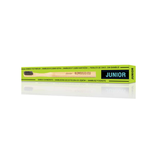 Οδοντόβουρτσα μπαμπού ILOVEECO για παιδιά - Junior - Συσκευασία